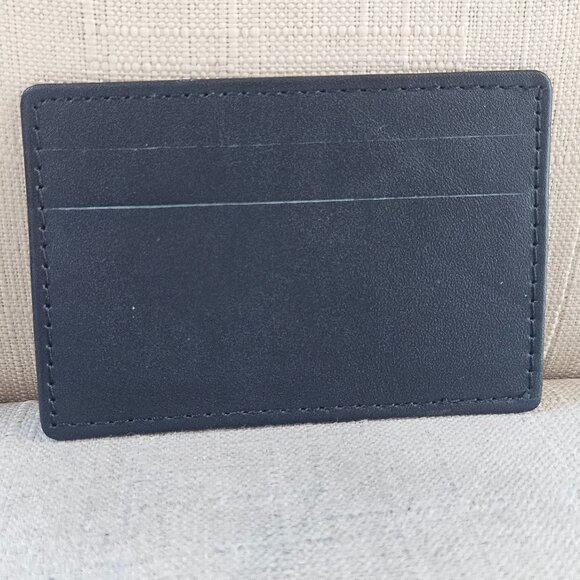Leather Card Holder Handmade Black Genuine Leather Cardholder Handmade - Picture 1 of 11